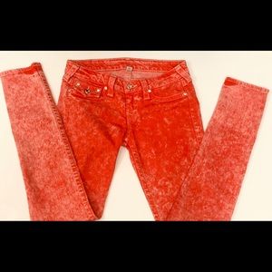 True Religion Acid Wash Jeans